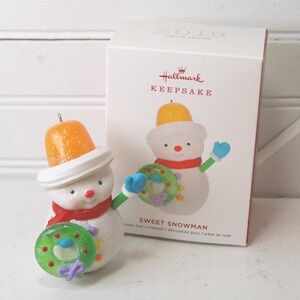 Hallmark Snowman Ornament 2019 "Sweet Snowman" Christmas Keepsake